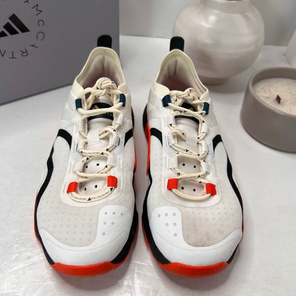 Adidas by Stella McCartney Training Dropset Shoe White Orange IG1142 Women 6.5 - Picture 5 of 10